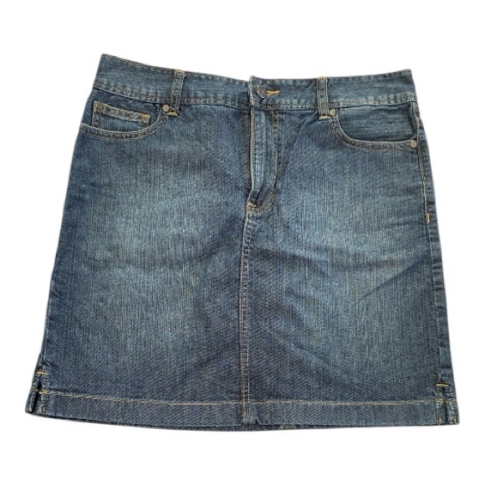 Nautica Blue Denim Midi Skirt EUC